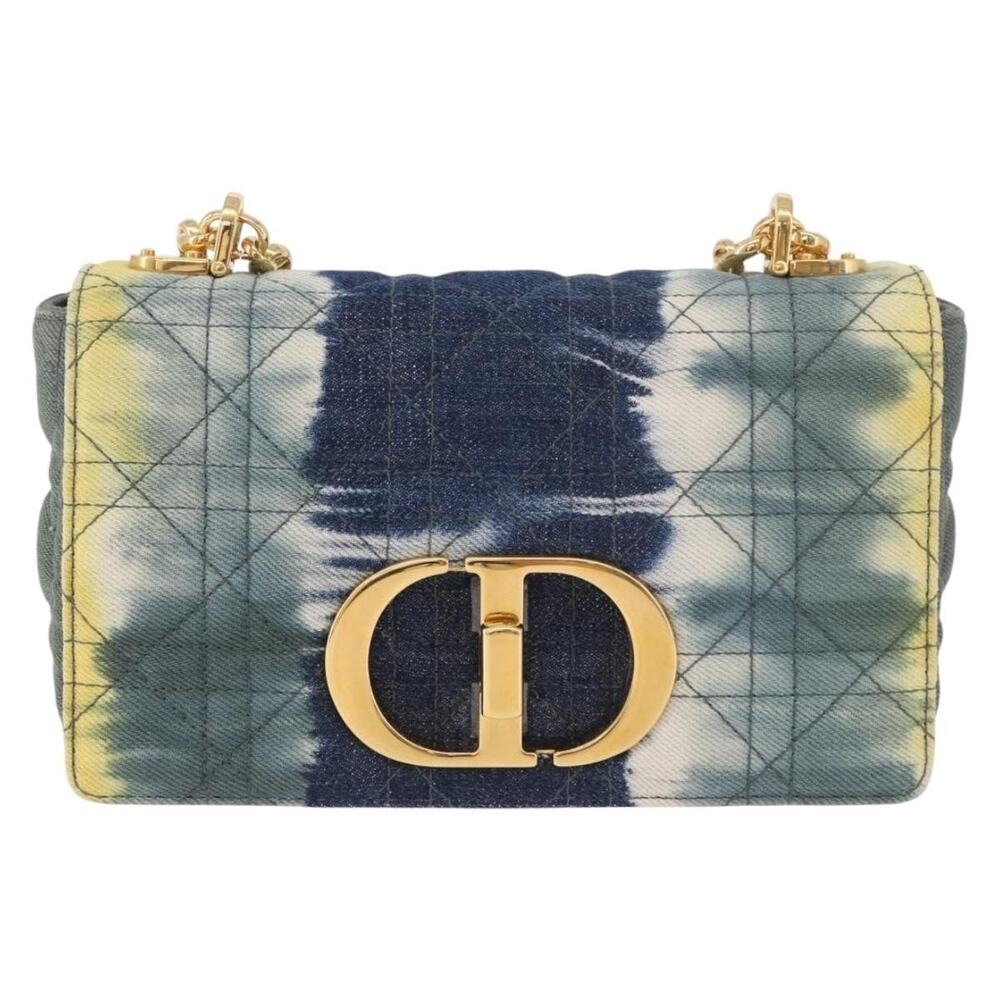 Dior Cannage Miss Caro Chain Shoulder Bag Blue